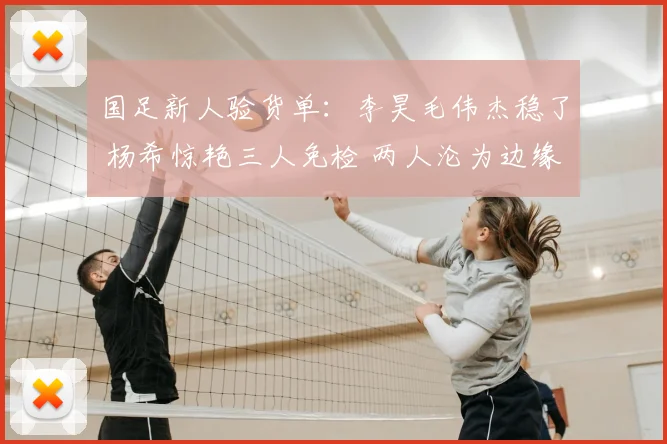 国足新人验货单:李昊毛伟杰稳了 杨希惊艳三人免检 两人沦为边缘